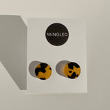 Tortoise Shell Round Studs