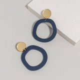 Charlie Dark Blue Dangle Earrings