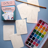 Paintable Watercolor Card Deck - Sea and Sail