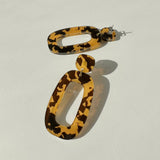 Riley Earrings - Honey Tortoise Shell