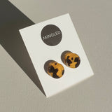 Tortoise Shell Round Studs