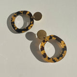 Charlie Gold and Tortoise Shell Earrings