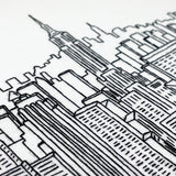 Top of The Rock, New York City - Full Embroidery