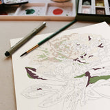 Peony Blossoms Paint-By-Numbers kit