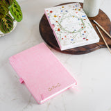 Embossed Linen Cover Sketchbook Navy Blue