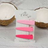 Hair Clip Ombré Pink  Set of 3
