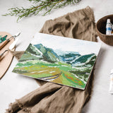 Mountain Valley palette knife painting kit