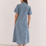 Kara Denim Midi Dress 90's Blue