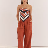 Katia Cargo Trouser Rust Red