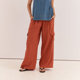 Katia Cargo Trouser Rust Red
