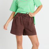 Quinn Cotton Short Chocolate