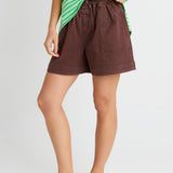 Quinn Cotton Short Chocolate